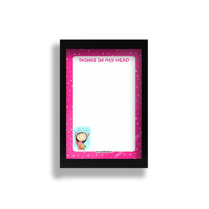 Things in my Head - Reusable Planner Tabletop 6"X4"