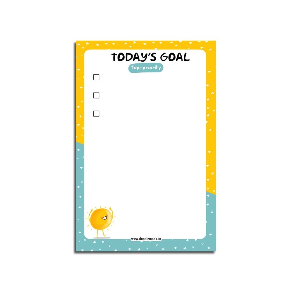 Today's Goal Tabletop 6"X4" Reusable Planner
