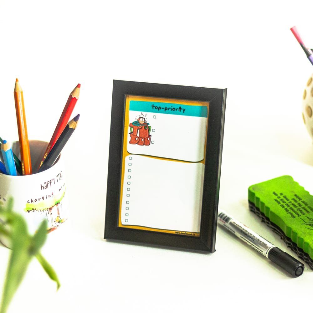 Top Priority - Tabletop 6"X4" Reusable Planner