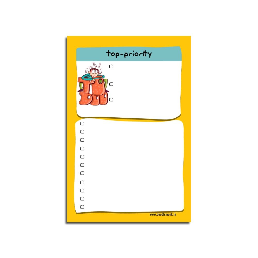 Top Priority - Tabletop 6"X4" Reusable Planner