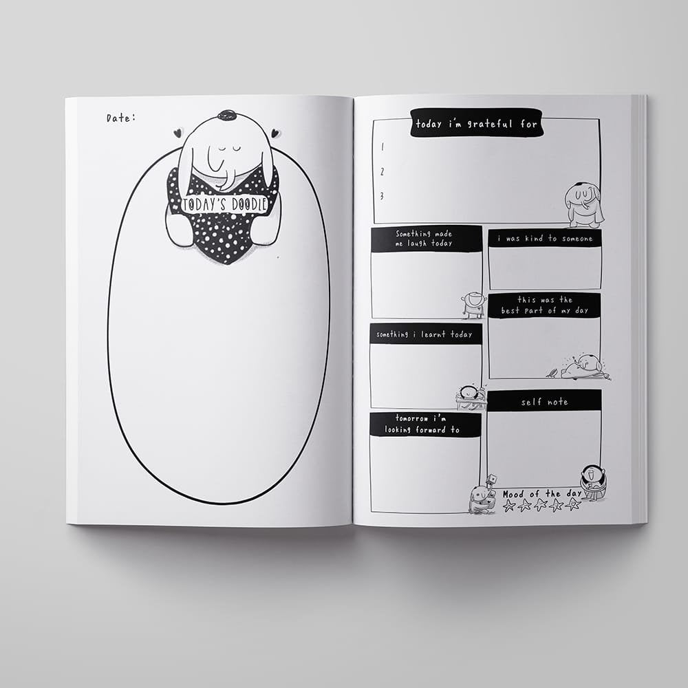 Happy Beeing - A5 Gratitude Journal for 30 Days