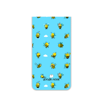 Bee Happy Magnetic Bookmarks – Cute Doodle Page Markers