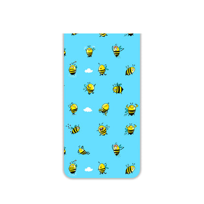 Bee Happy Magnetic Bookmarks – Cute Doodle Page Markers