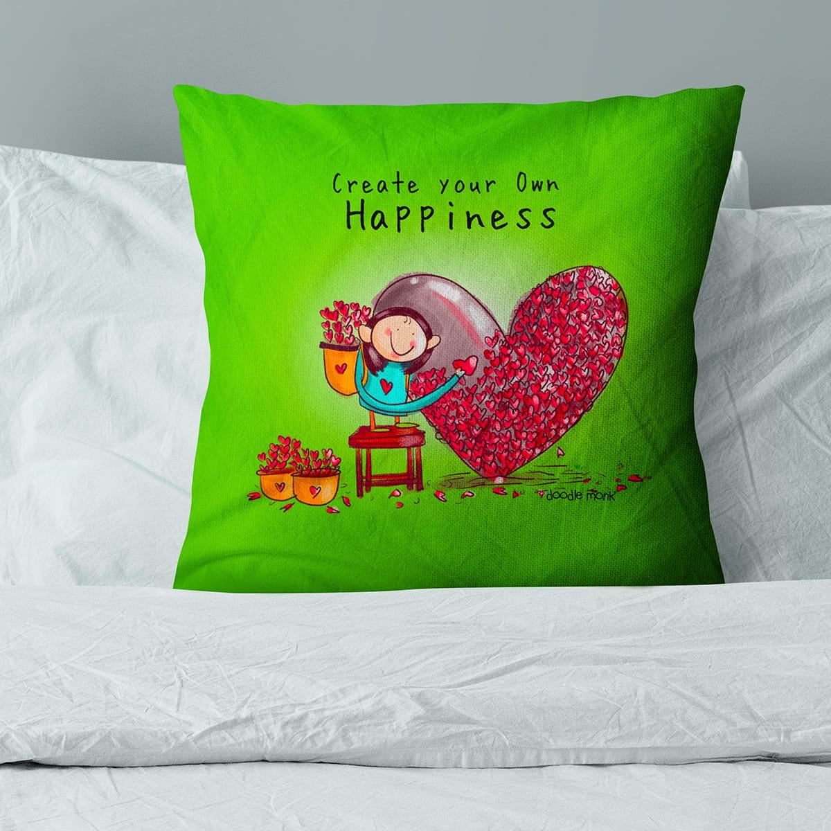 Create Happiness Cushion Cover