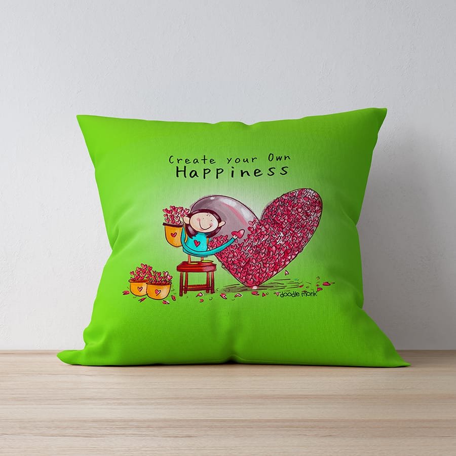 Create Happiness Cushion Cover