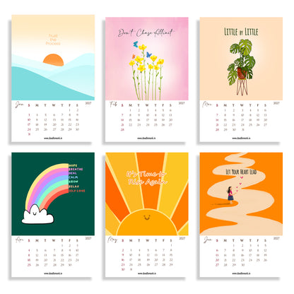 Pre Booking - Thoughtful Days 2027 Mini Desk Calendar