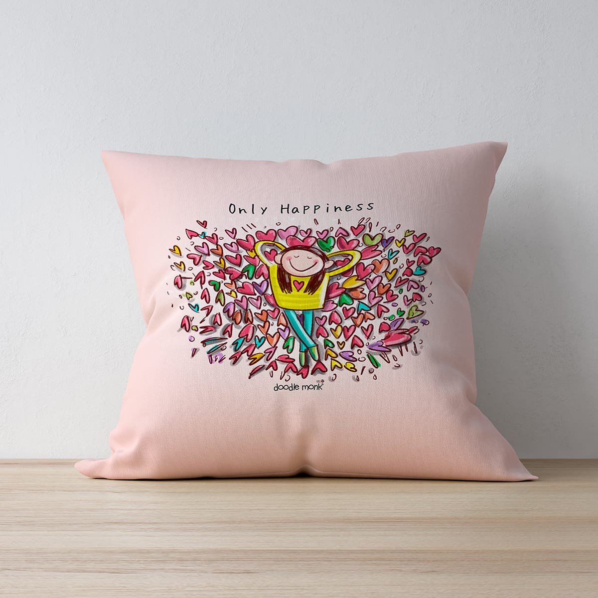 Only Happiness Cushion Cover