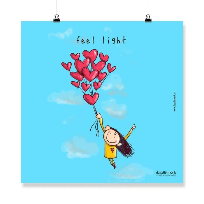 Feel Light - Poster 12"X12" - Image 1