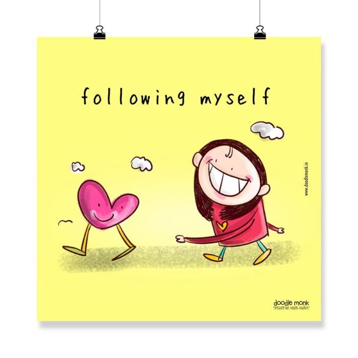 following myself