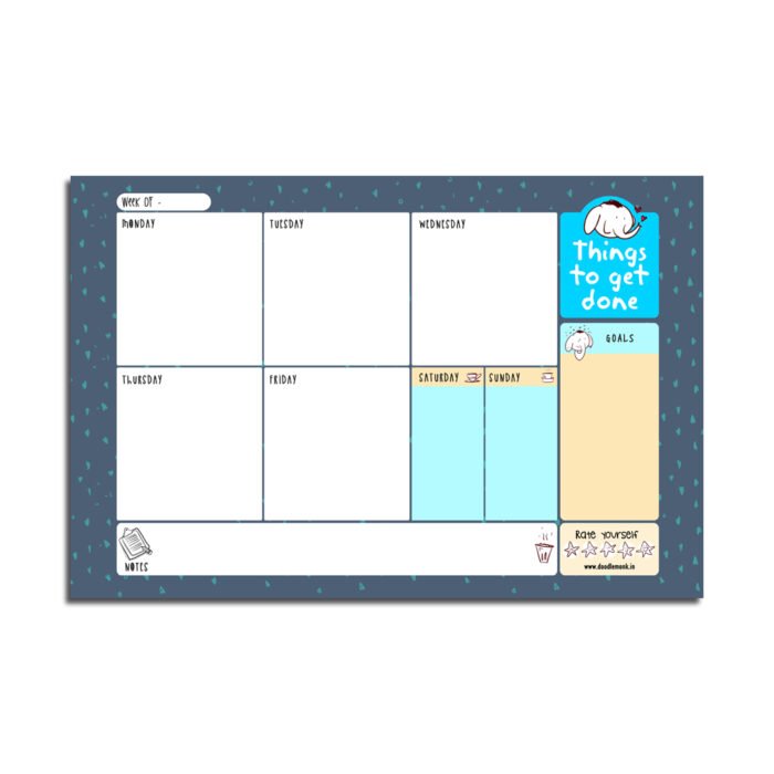 Thinks to get Done Reusable Planner 12X18 1
